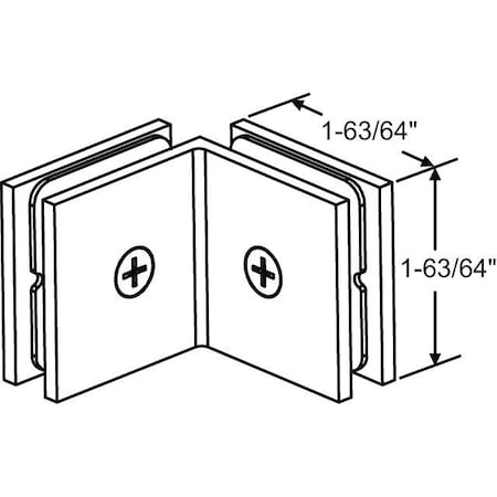 Strybuc Square Shower Clamp 22-258BCH